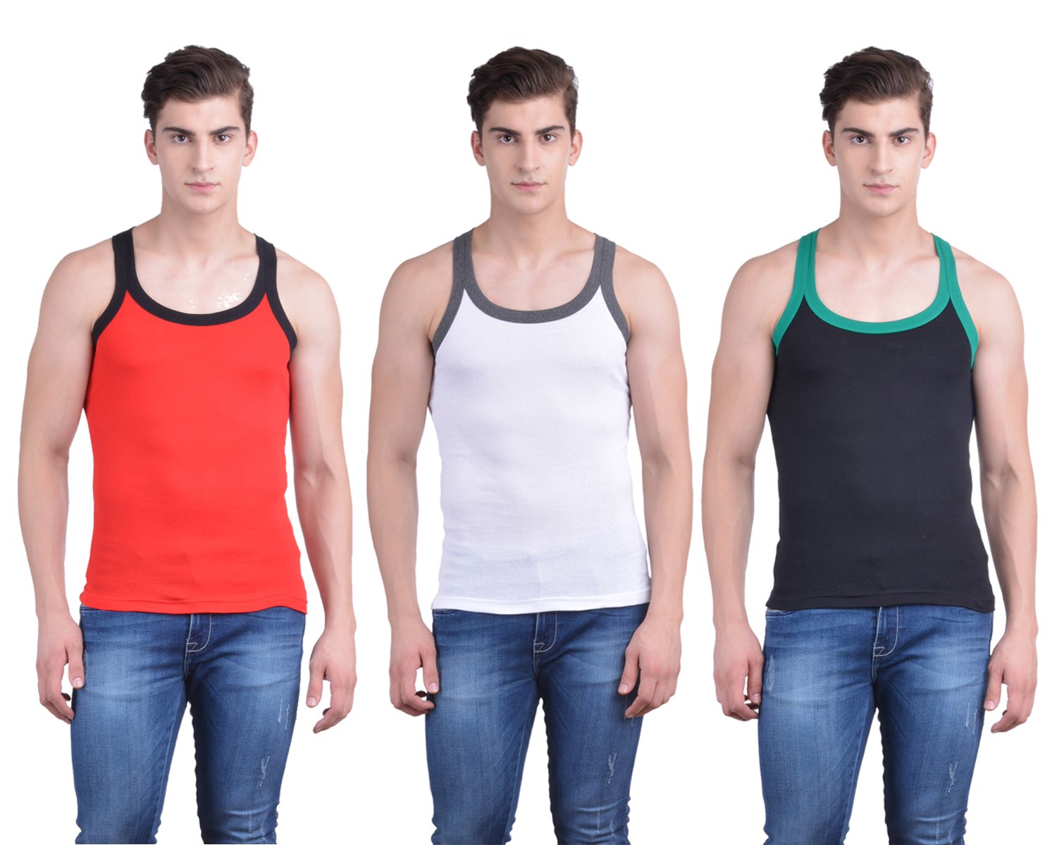 dollar bigboss Men's Solid Regular Fit Gym Vest-picture-19