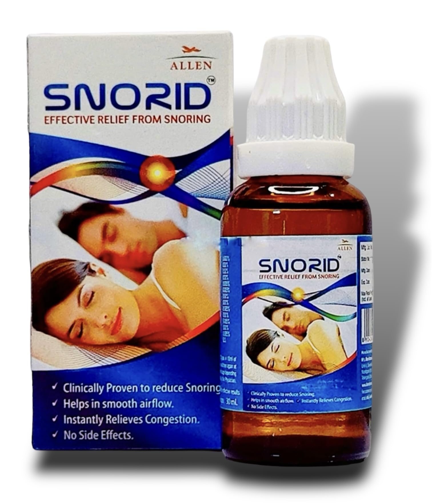 KRIG'S Allen Snorid Drops Homeopathic-Relief Drops-30Ml Bottle-30 Days Pack