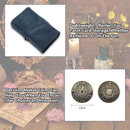 Miniatura 10 de knana Juego de 3 bolsas de tarot de terciopelo, bolsa de tarot, bolsas de cartas de tarot, bolsa de transporte de tarot para cartas de tarot y mazos