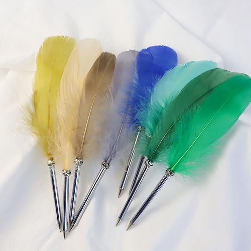 Miniatura 4 de Bolígrafo de plumas, tinta negra, pluma vintage con pluma chapada refinada, bolígrafo para escritura escolar, bolígrafo de firma de regalo de boda