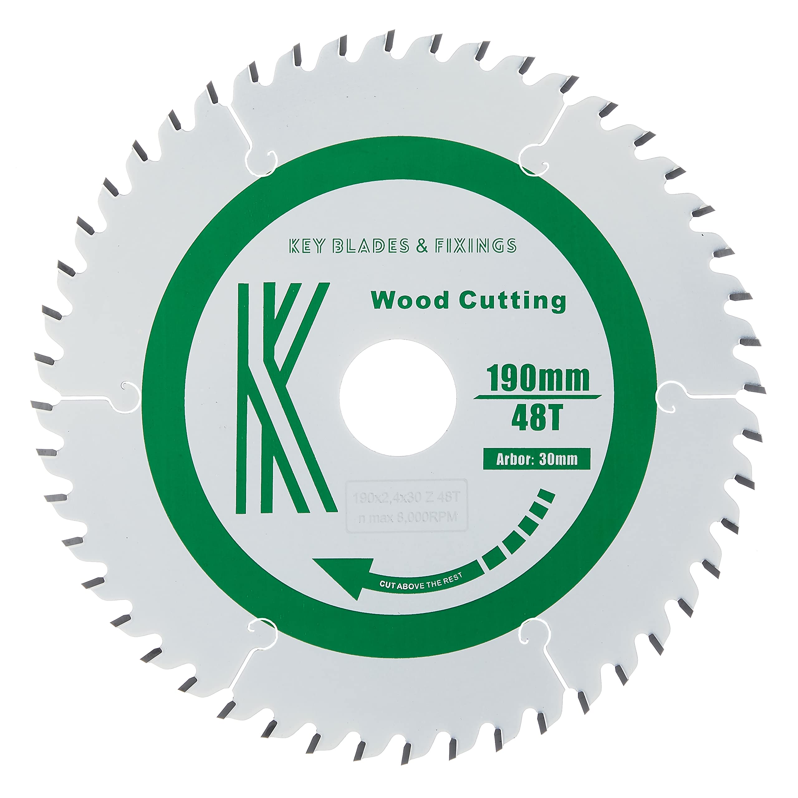 Llaves y fijaciones 190 mm x 30/20 mm x 2.4 mm 48T