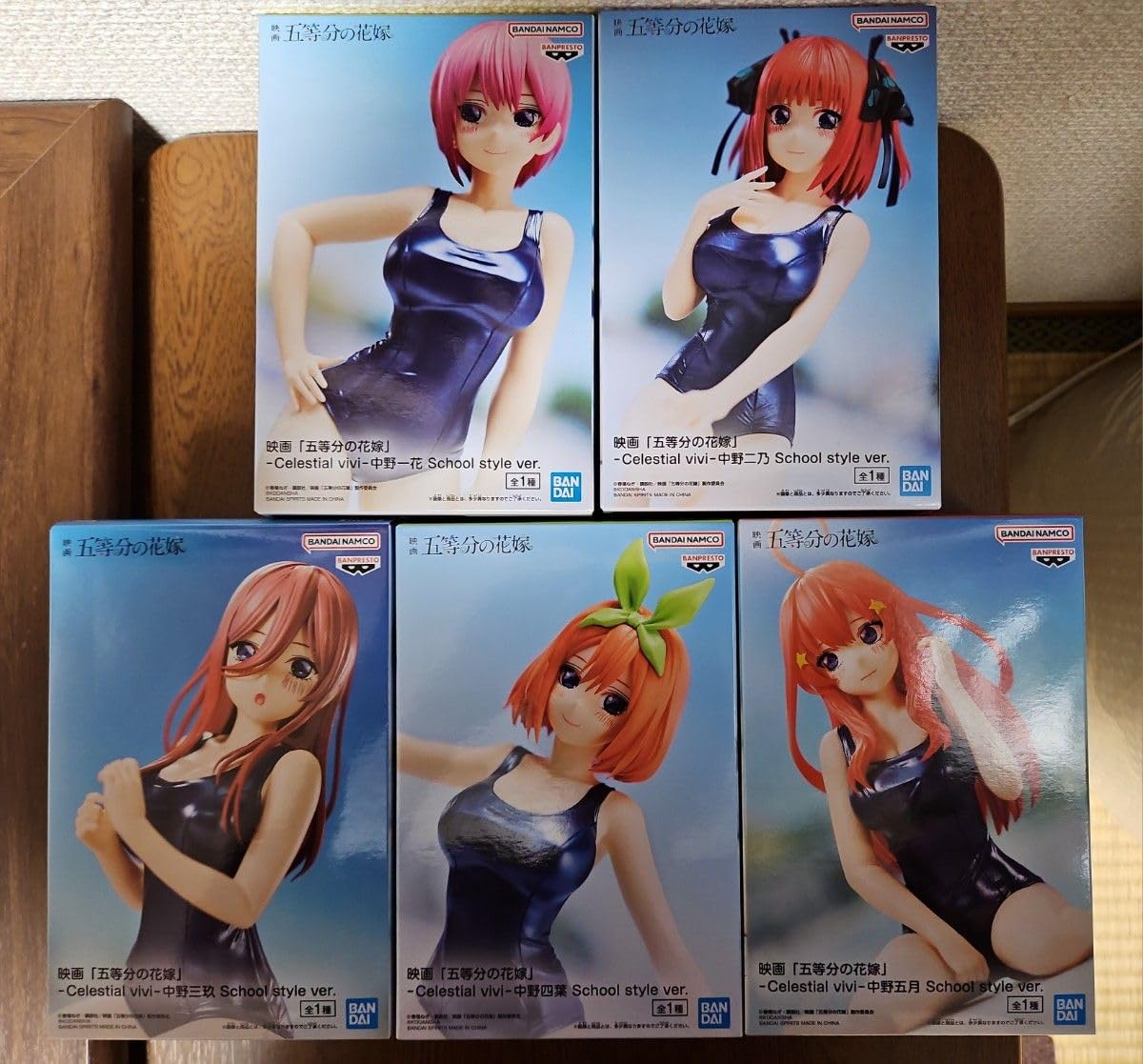 Amazon.co.jp: 五等分の花嫁 水着 フィギュア 中野 二乃 三玖 四葉 五 