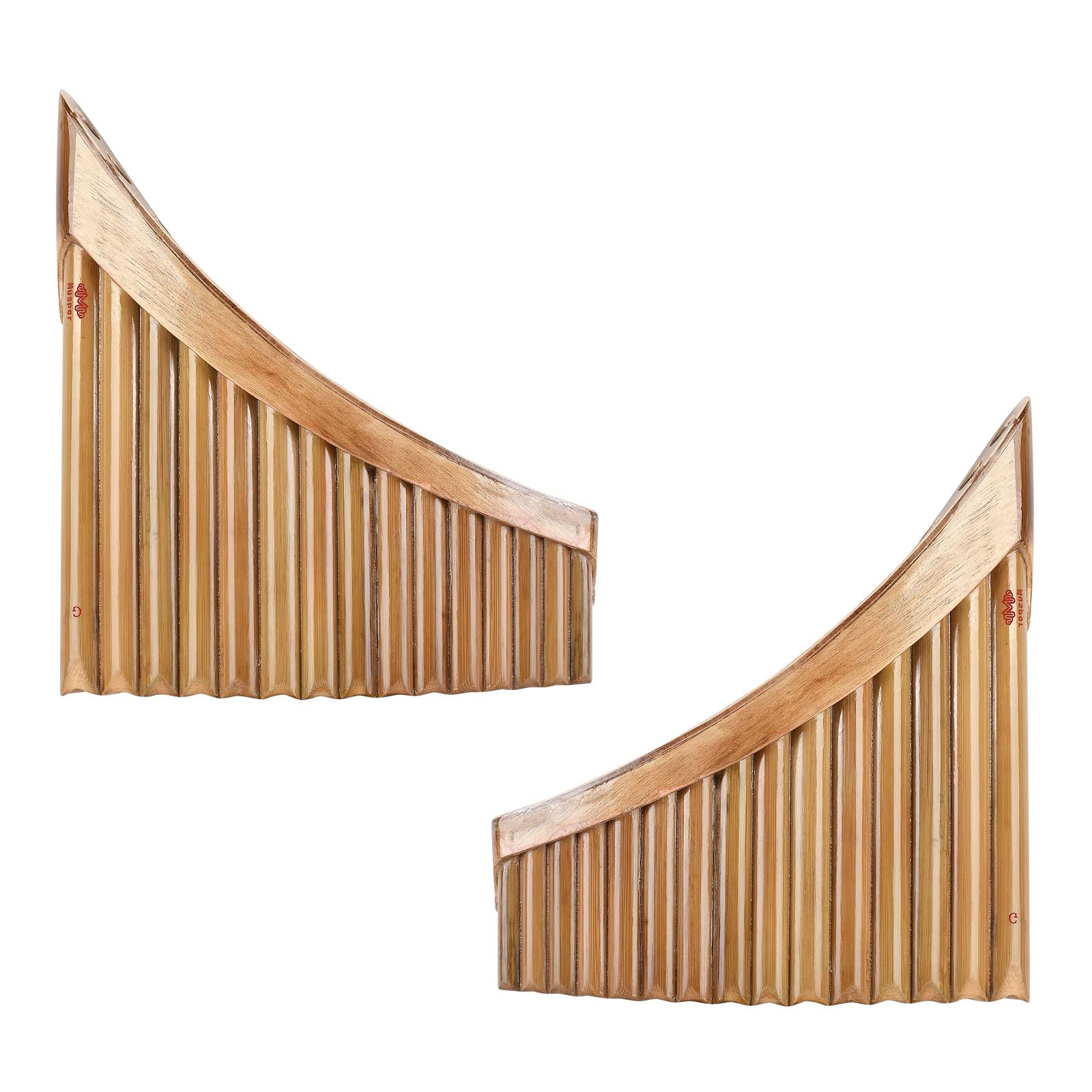 Flûte à pan naturelle G pour flûte à panpipe avec sac de rangement souple Folk Woodwind Musical Instruction