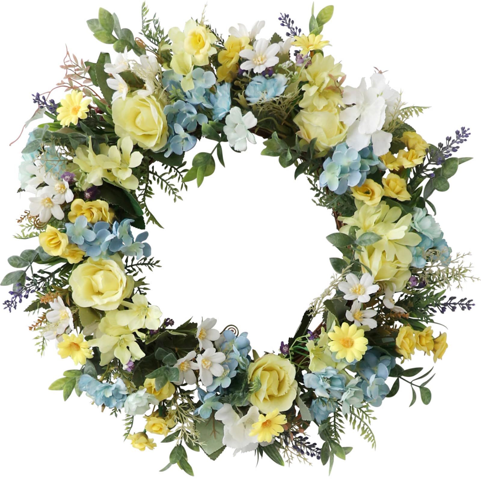 Tsophreniq 2024 Spring Floral Wreath Simulated Flower Headband Adornment Flowers Crown Festival Headpiece Women Hair Accessory Spring Sign Headwear Decoration