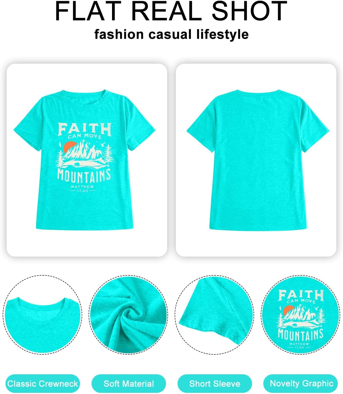 HDLTE Plus Size Womens Country Shirts Funny Western Graphic Tees Short Sleeve Flower Tops Blouses Casual Summer T-Shirt - Image 5