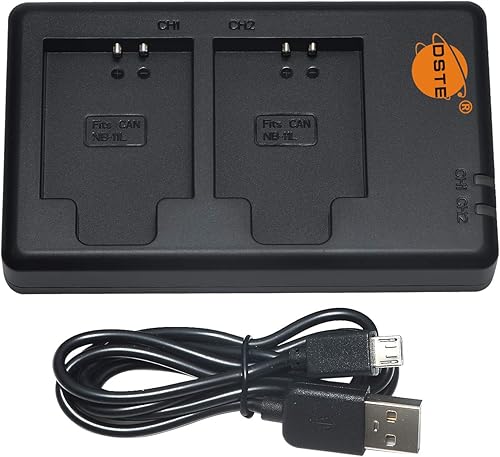 Miniatura 6 de DSTE 2 baterías NB-11L NB-11LH + cargador dual rápido para Canon Elph 110, Elph 130 Elph 140 Elph 150 Elph 160 Elph 170 IS Elph 180 Elph 190 Elph