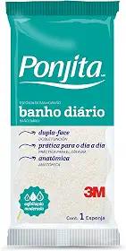 Ponjita, 3M, Esponja para Banho, Amarela