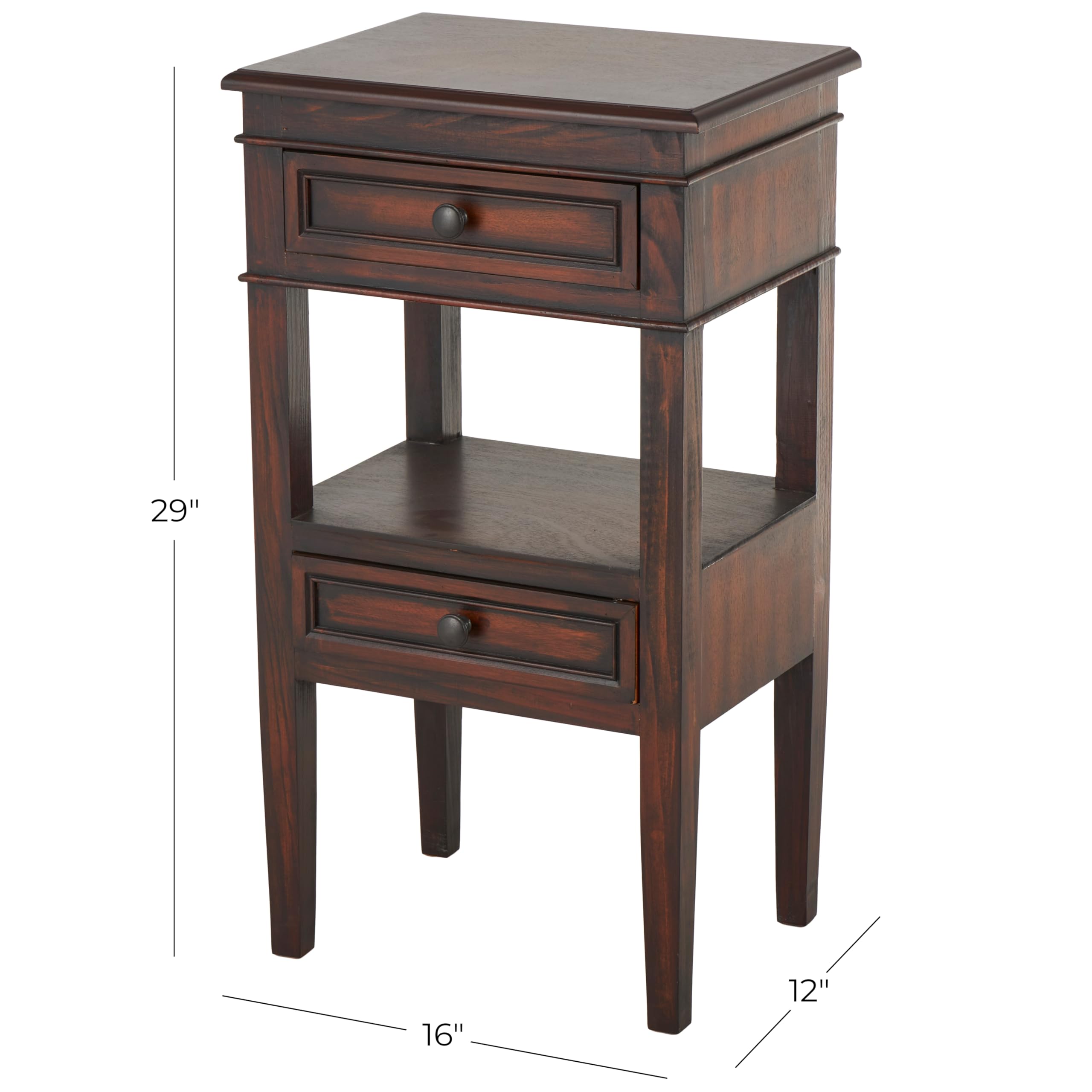 Amazon｜Deco 79 トラディショナルパインウッドアクセント サイド
