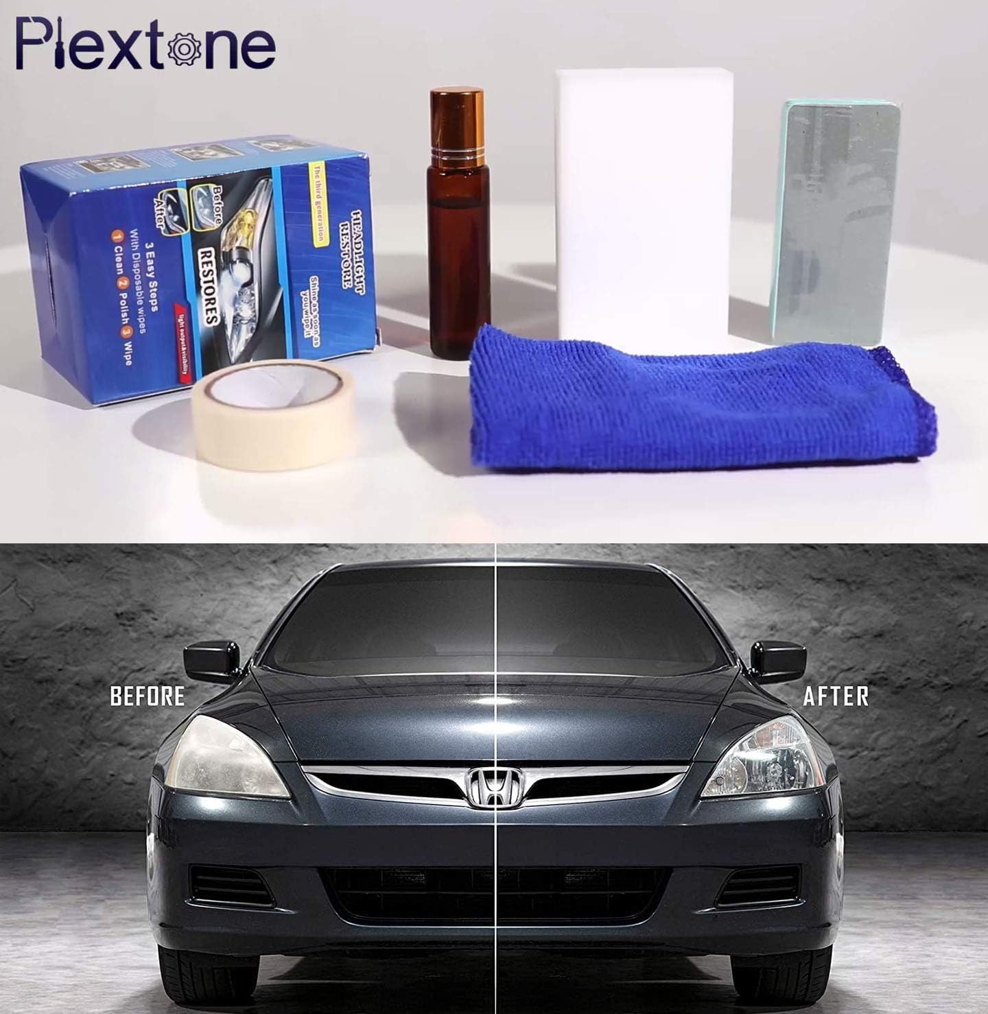 Headlight Restoration Kit Easy to Restore Dull Faded and Discoloured Headlights and Taillight