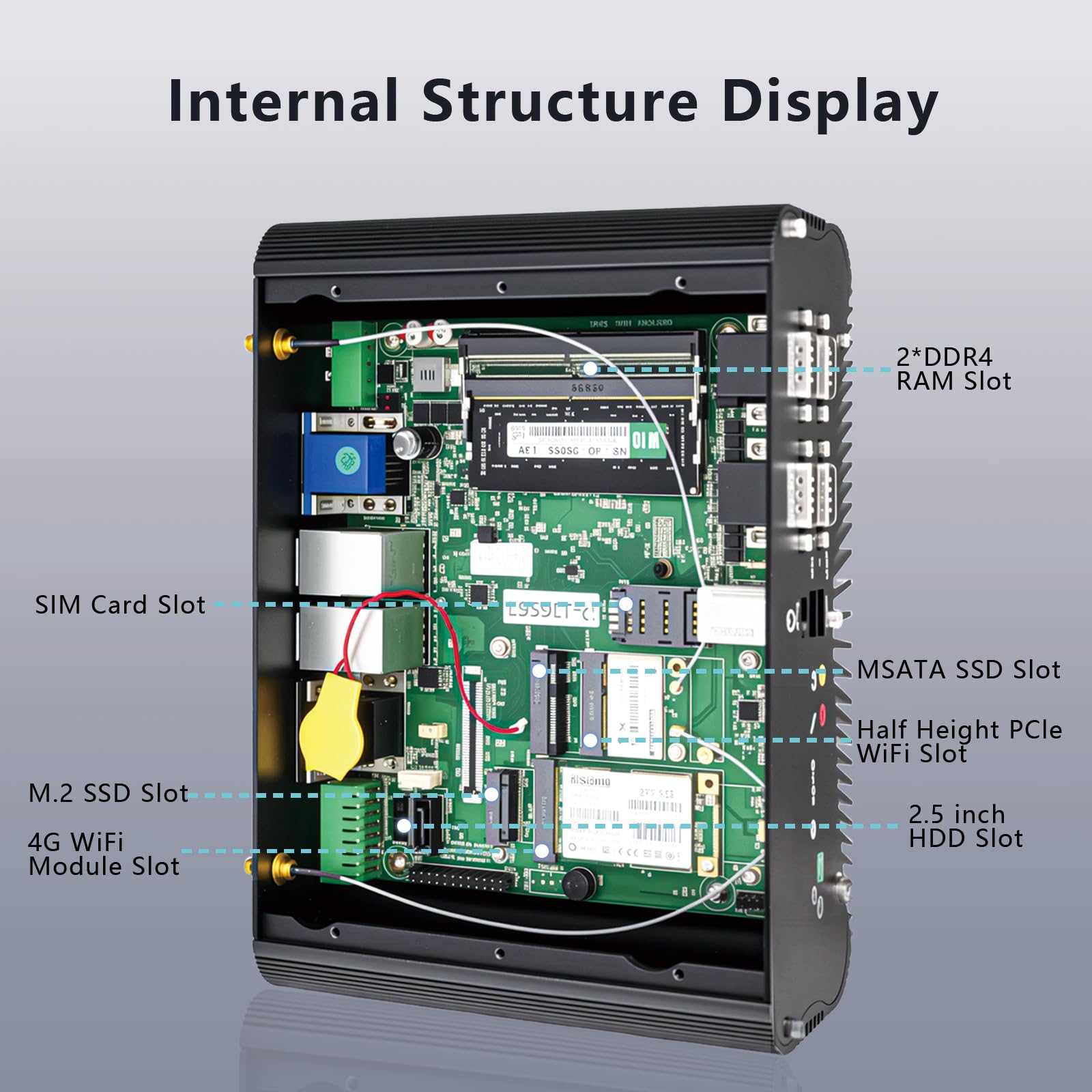 G-2/超軽量/クアッドコアi5-10310U/SSD256/4GB Amazon.com: Fanless Mini PC, Intel Core i5-10310U (Up to 4.4GHz