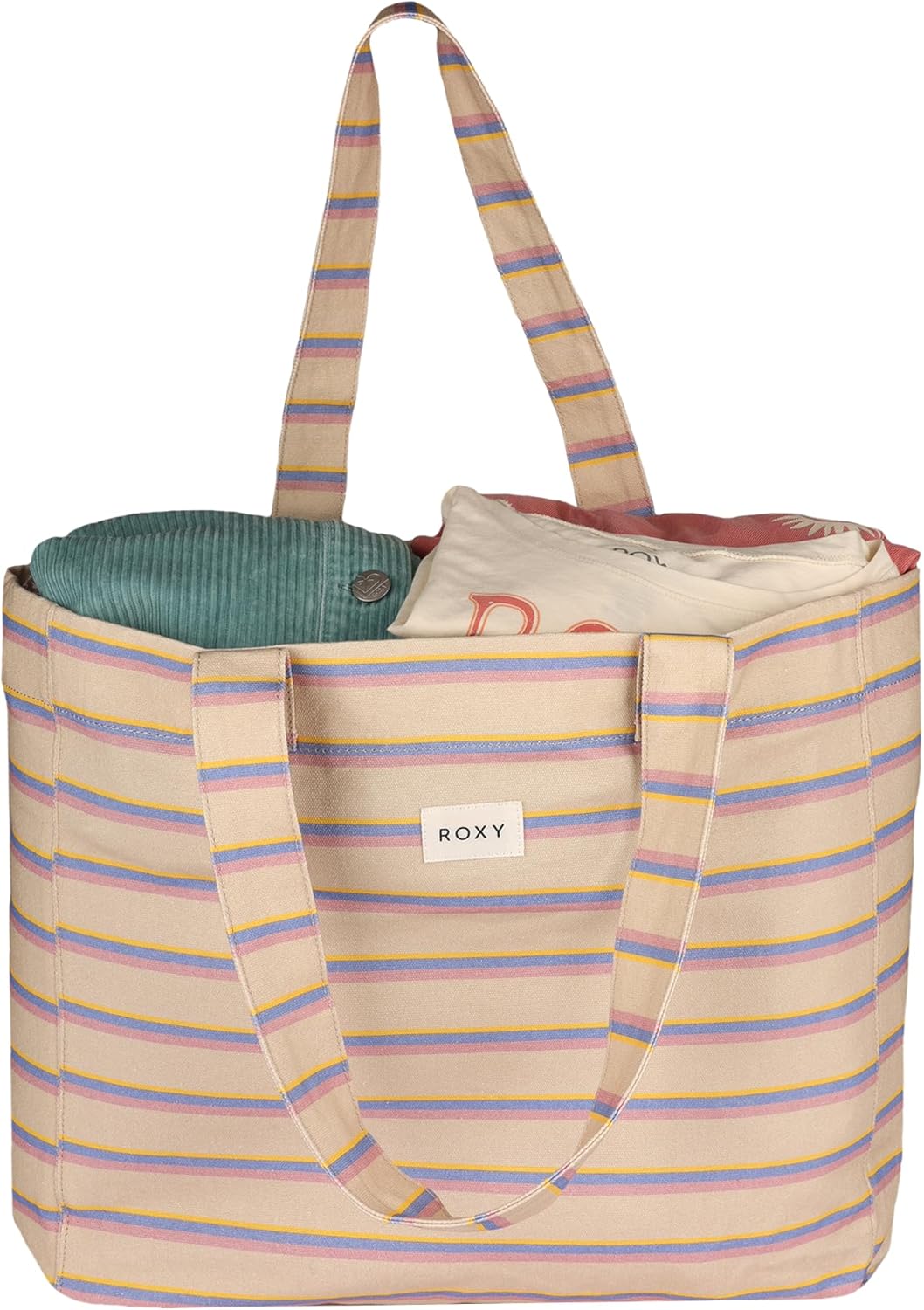 Roxy Cotton Tote Bag | Everyday Carry | Beach | Travel | Vacation | Reusable | Lightweight - Image 5