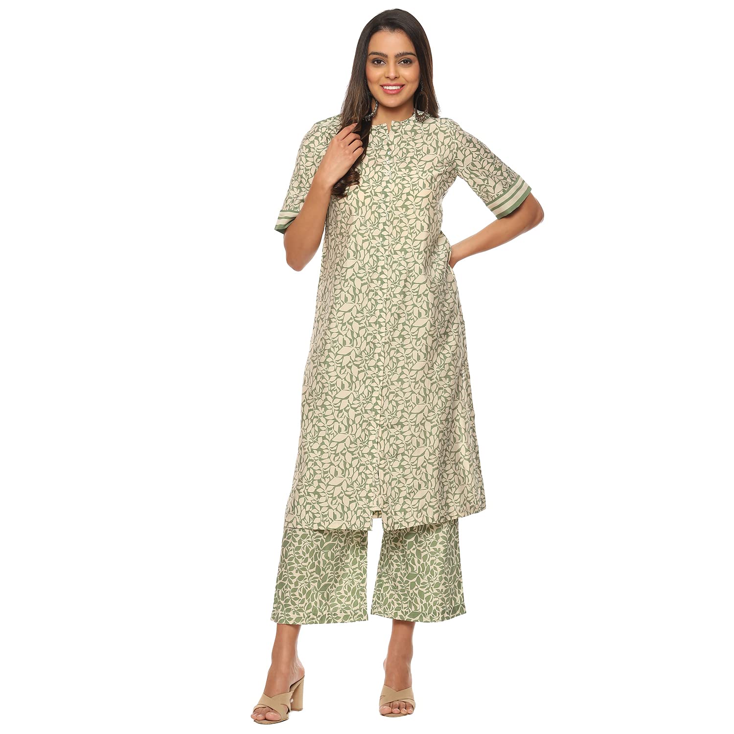 biba Women Viscose Straight Printed 2 Piece Set-picture-16