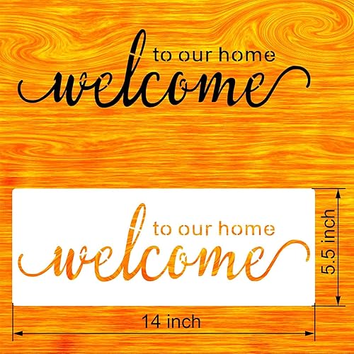 Miniatura 2 de Plantilla grande de palabras inspiradoras para manualidades, 24 plantillas de dibujo positivo reutilizables para Faith (bienvenido dulce hogar