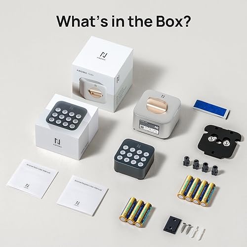 Miniatura 9 de Anona Holo - Cerradura inteligente Wi-Fi con teclado, cerrojo de entrada sin llave con control remoto de aplicación, bloqueo automático y detección