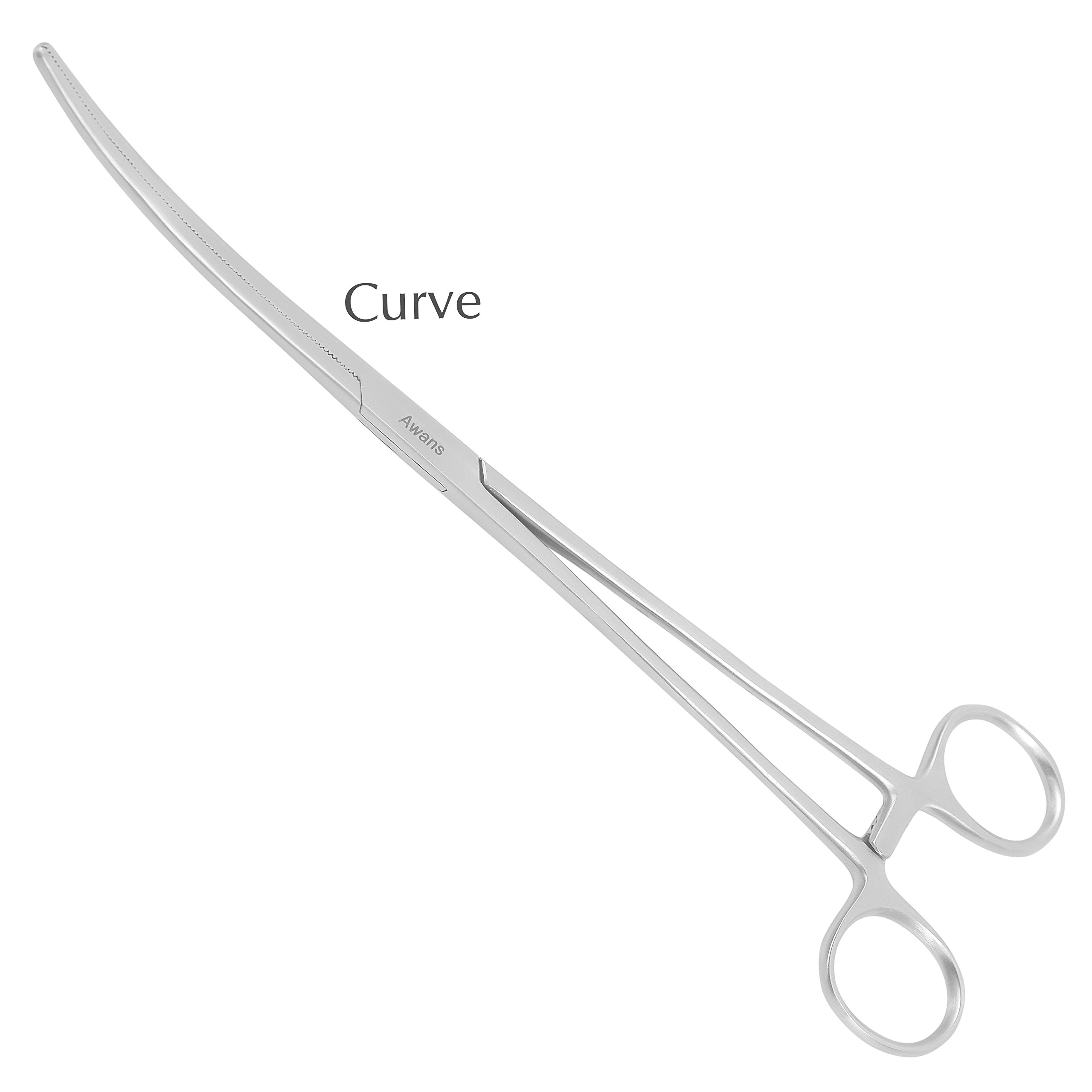 Fishing Tool Straight and Curved, Sea Carp Pike, Insect, Reptile, Fish Aquarium Handling, Fishing Bait Tool (Size: 12" / Type: Curved) - Image 2