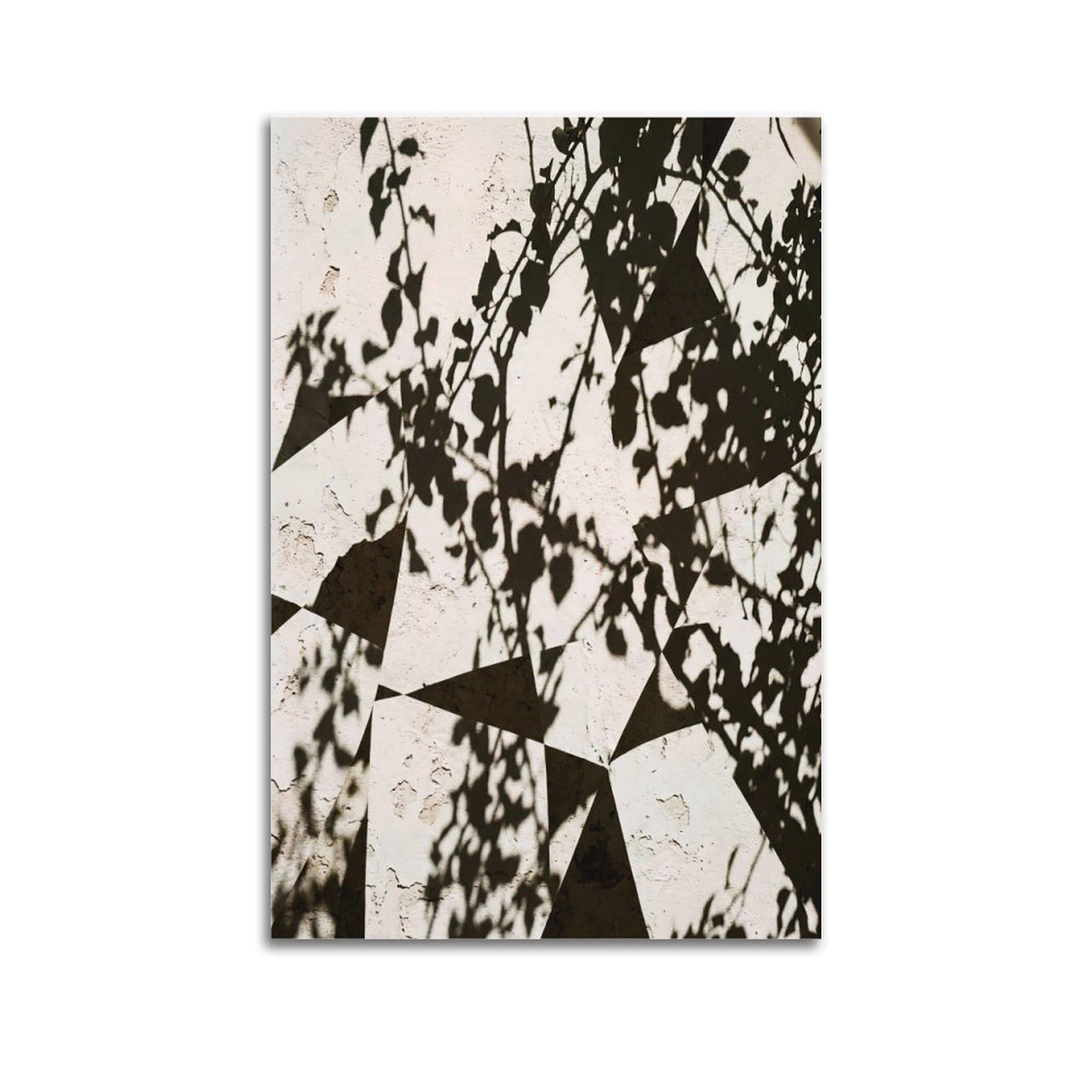 FQNYR Mediterranean Life Photo Shadow Geometric Poster Painting Canvas Wall Art Print20x30inch(50x75cm) Unframe-style