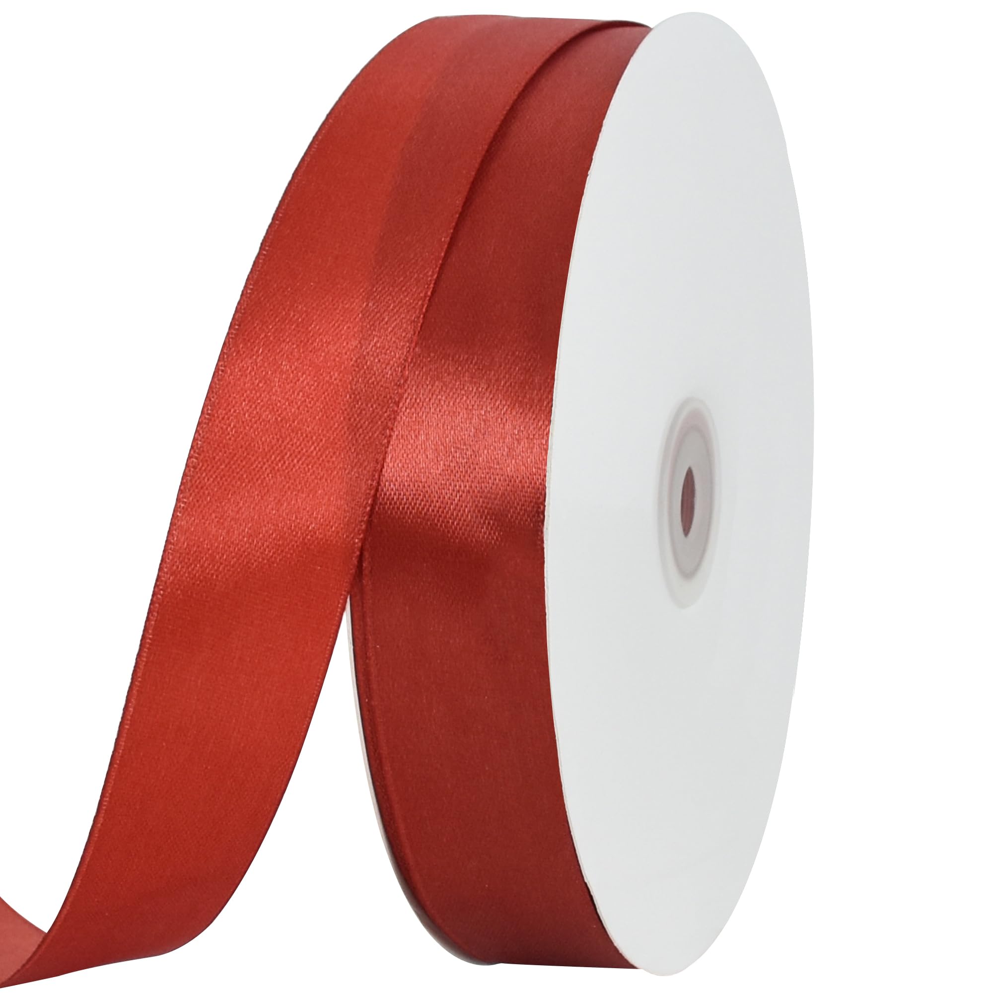 TONIFUL 1" x 100 Yards Satin Ribbon, Thin Satin Ribbon Solid Color Ribbon for Gift Wrapping, Crafts, Hair Bows, Wedding Party Decorations, Invitation Cards