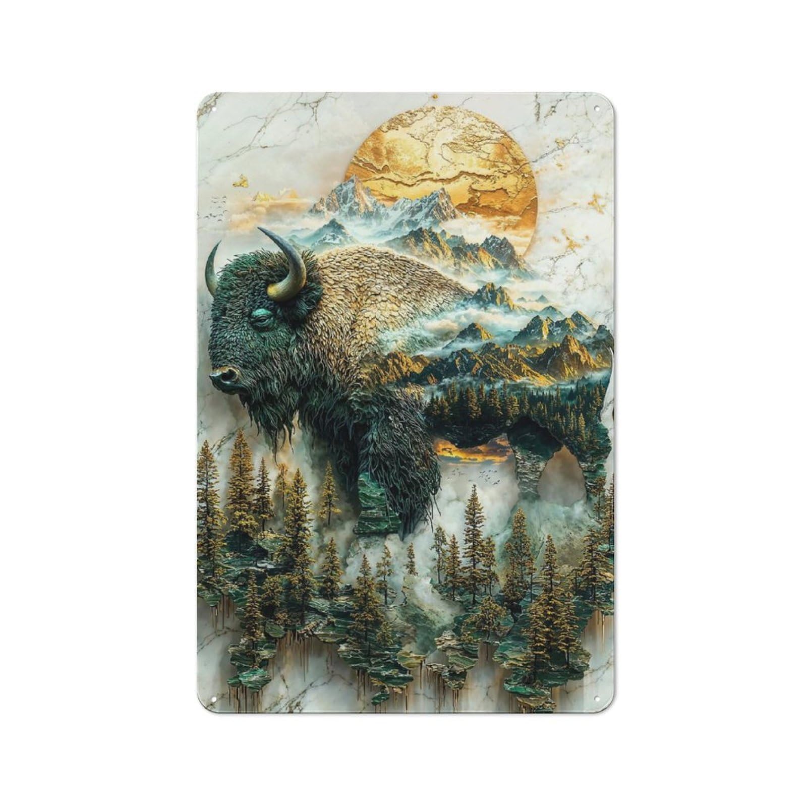 Junmoney Guardian Of The Wilds Vintage Tin Sign 30X20cm For Garden Room Or Summerhouse, For A Newly Organised Room And Metal Sign Display