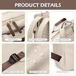 Sac à dos pour ordinateur portable Slim pour les femmes hommes travail avec compartiment pour ordinateur portatif