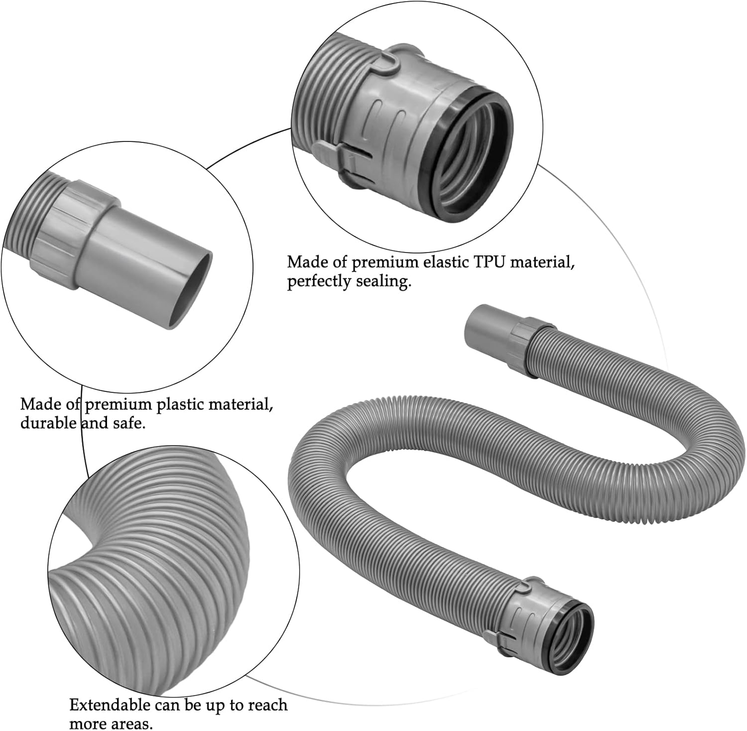Replacement Vacuum Hose Compatible with Shark Navigator NV22 NV22L NV22T NV22LQ NV80 NV42 NV44 UV400 UV410 Vacuum Cleaner Accessories Replacement Part No.1114FC