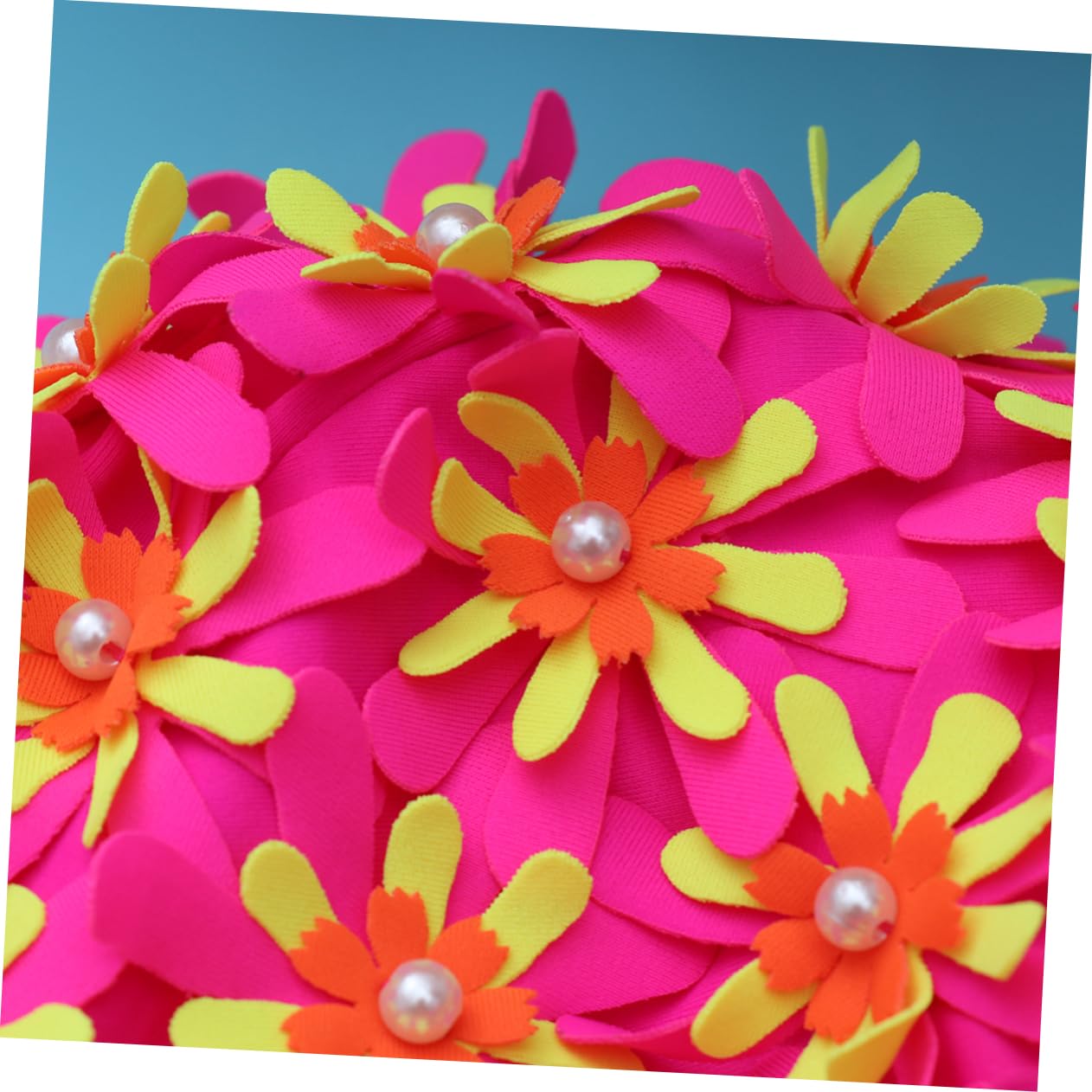 SUPVOX nuoto per adulti cappello da nuoto da donna cuffia da da donna cuffia per cappello da elegante con petali floreali donne ia da bagno da rosa