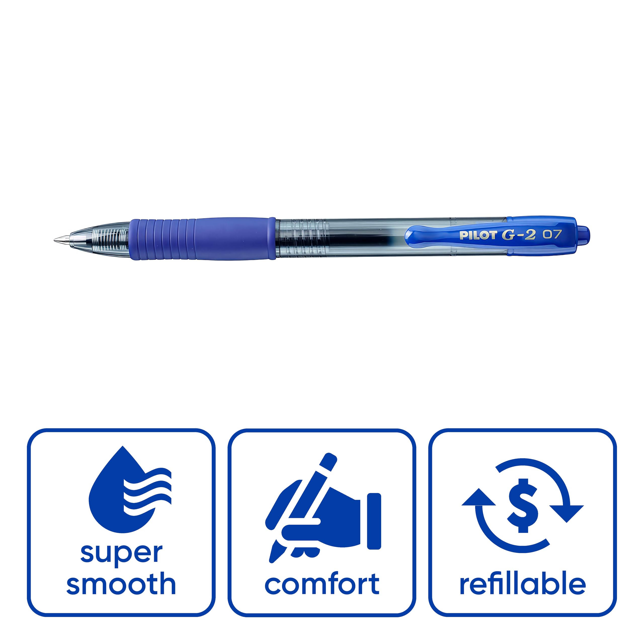 Amazon | (Single, Blue) - Pilot G207 Retractable Gel