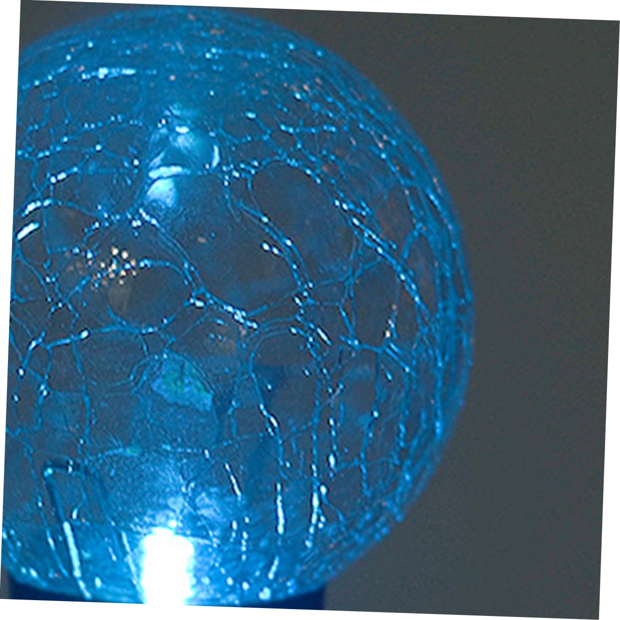 KALLORY 4pcs Color Changing LED Solar Glass Ball Stake Lights Weather Resistant Ground Plug Lamps for Garden and Landscape Decoration