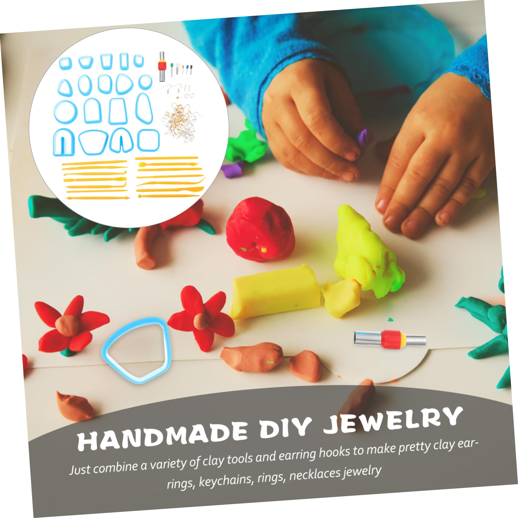 NUOBESTY 3sätze Kunststoff Ausstecher Für Ohrringe Und Schmuckherstellung Teiliges Werkzeugset Geeignet Für Polymer Clay Fondant Und Mehr