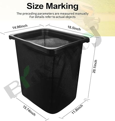 Miniatura 4 de 964-05104 964-04090A 964-04096A Conjunto de bolsa de césped compatible con MTDTroy-BiltCub-CadetCraftsman RZT 42 44 46 48 50 54 60 S, con fondo duro