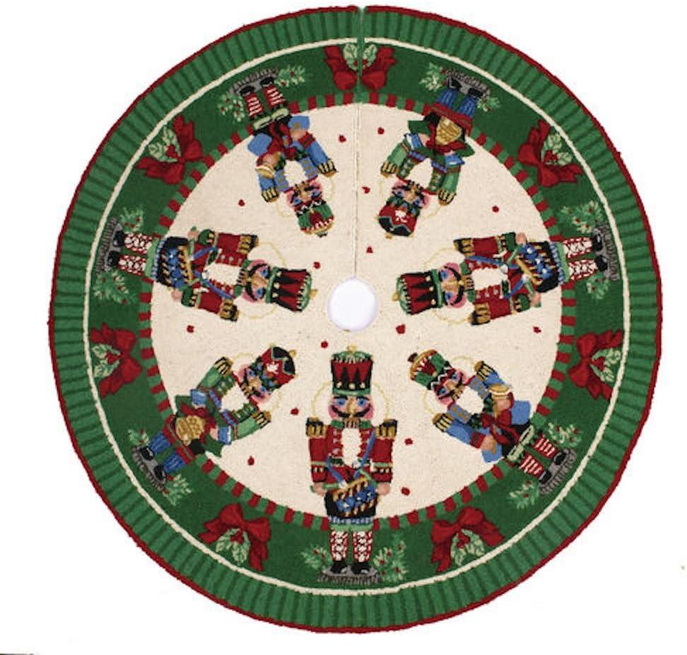 Christmas Nutcrackers Melody with Drum & Bells Hook Rug