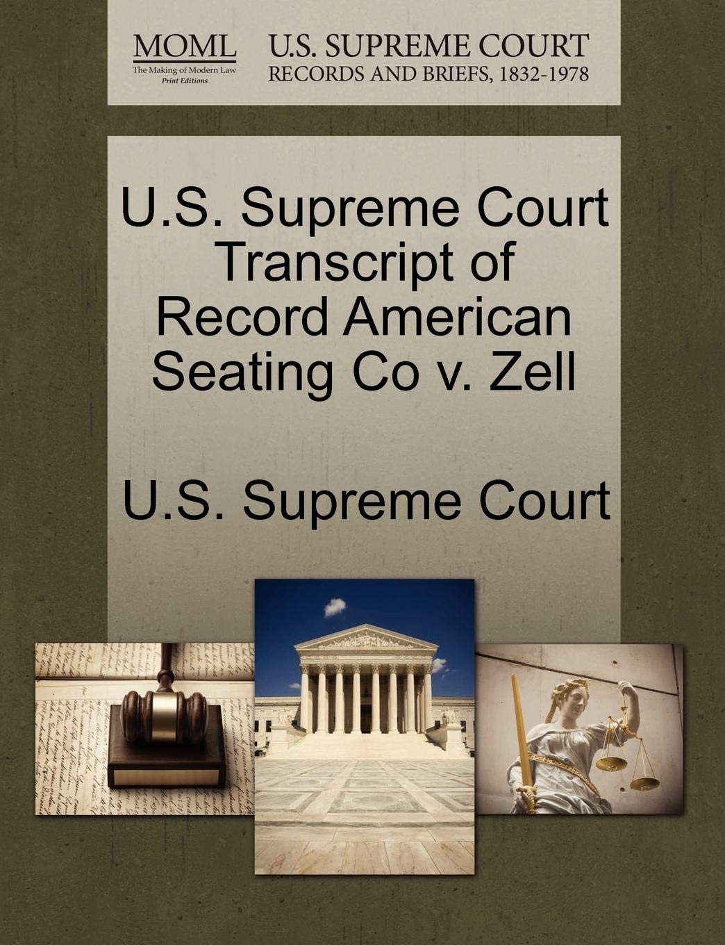 U.S. Supreme Court Transcript of Record American Seating Co v. Zell