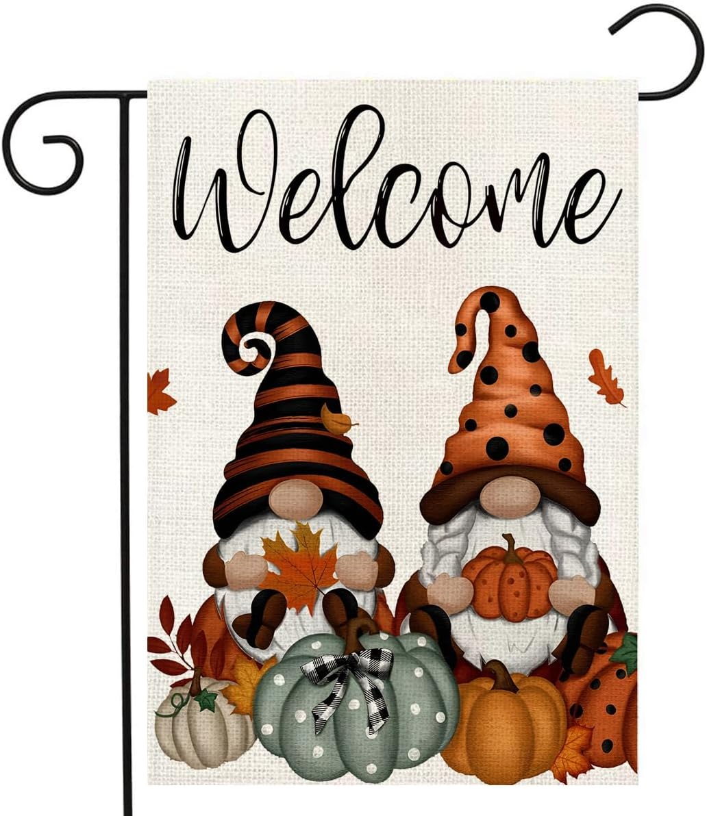 Amazon.com: Fall Garden Flag Thanksgiving Midget Pumpkin 12 x 18 inch ...