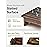 HOLANA 5 Acacia Wooden Step Stool for Adults (Fully Assembled) - 500 LBS Small Step Stool, Bed Steps for High Beds for Adults - Small Wooden Stool for Handicap, Elderly, Seniors (Walnut Color)