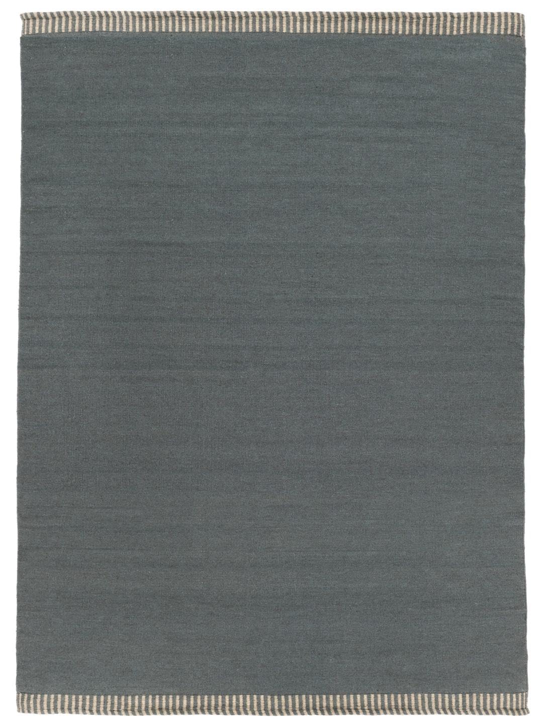 Tapis bleu 250 x 350 cm rectangulaire à poil ras Visby par RugVista
