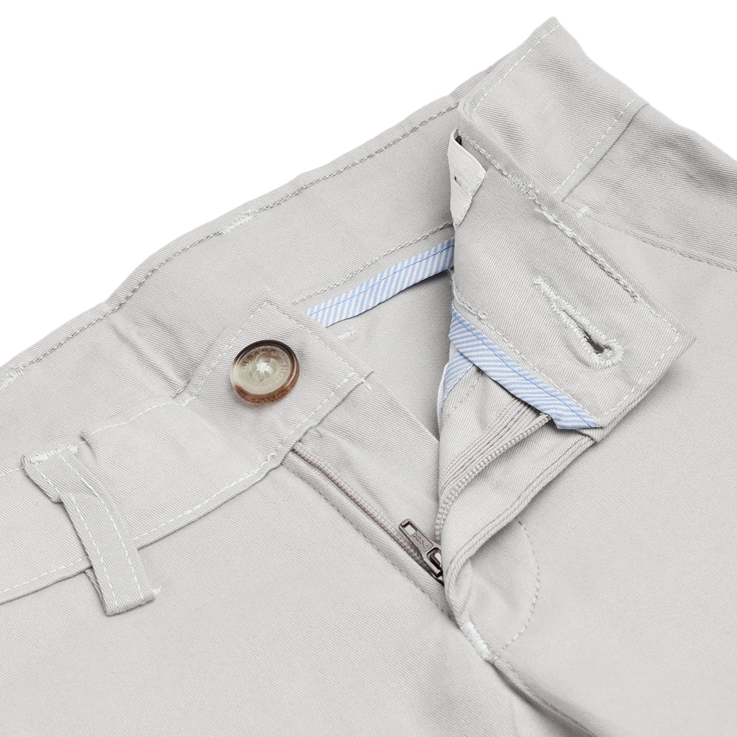 Urbano Juniors Pantalones chinos elásticos de tiro medio para niño