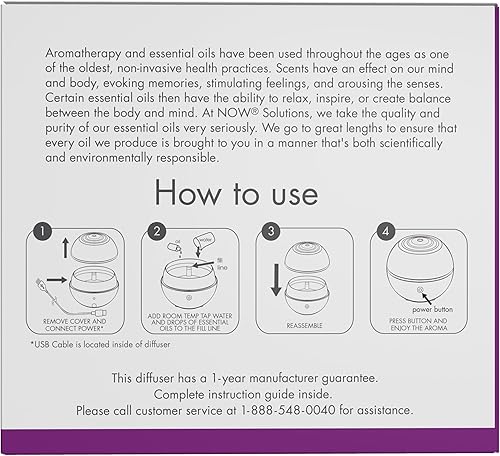 Miniatura 4 de NOW Solutions, Difusor de orbe aromático