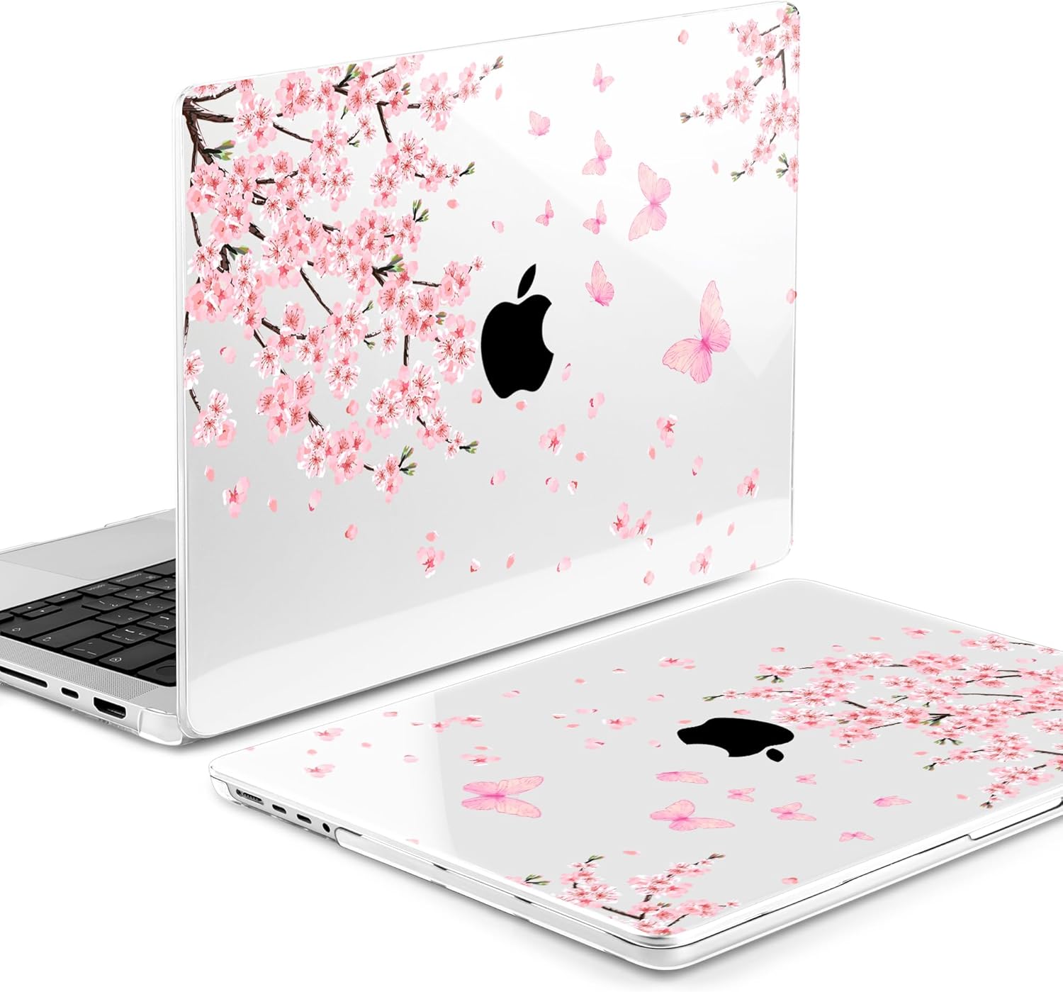 MEEgoodo Compatible with MacBook Pro 14 inch Case (M5/M4/M3/M2/M1) 2025 2024 2023 2021, Case Fit Model A3434/A3112/A3401/A3185/A2918/A2992/A2779/A2442 Pro/Max, Cherry Blossoms - Image 3