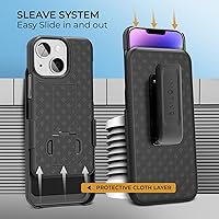 Vista 11 de MOTIVE for iPhone 15 Pro Max Case with Belt Clip, Shell Holster Combo for Apple iPhone 15 Pro Max Holster, Slim Rugged Case, Drop Shockproof