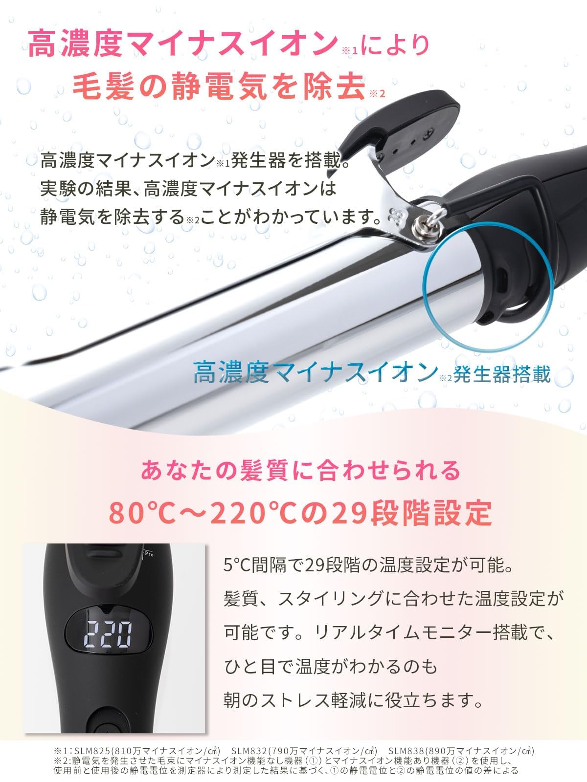 Amazon.co.jp: SALONMOON カールアイロン コテ 【ロングバレル 強力
