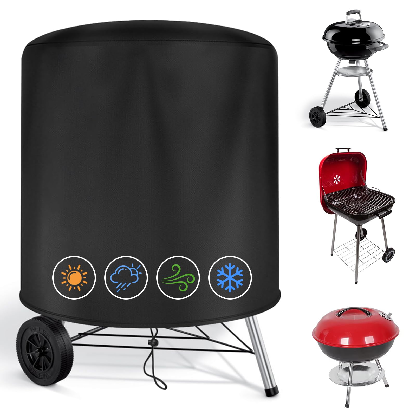 Copertura per griglia rotonda Copertura per barbecue impermeabile