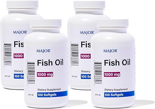 Miniatura 7 de Major Aceite de pescado Omega-3 - Suplemento de aceite de pescado 1000 mg - 100 cápsulas blandas