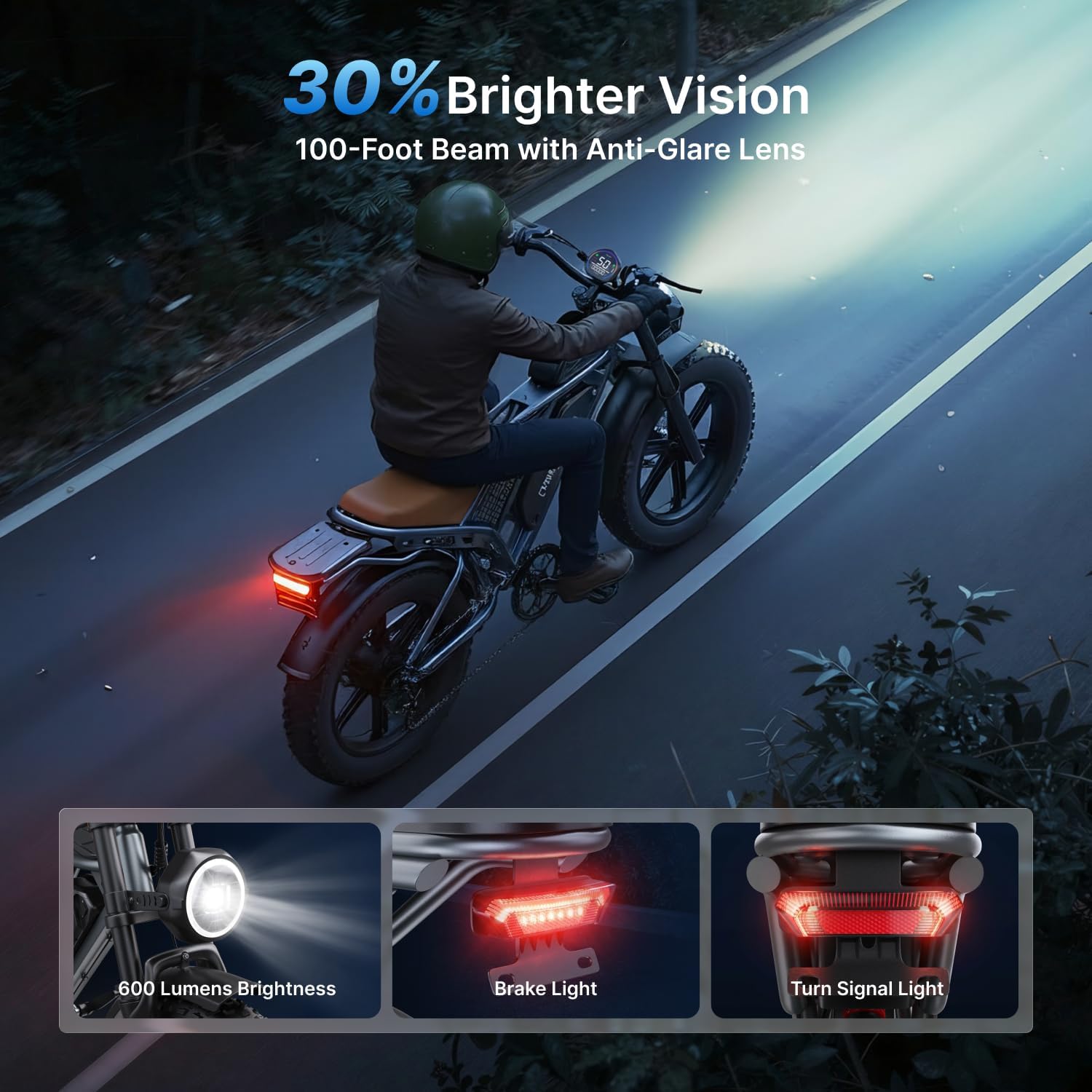 DEEPOWER Electric Bike for Adults,2000W Peak Motor&32MPH Electric Dirt Bike，48V 20AH/35AH/60AH Battery, 70-160 Max Miles,Dual Suspension Ebikes for Adults, 20" Fat Tire E Bike