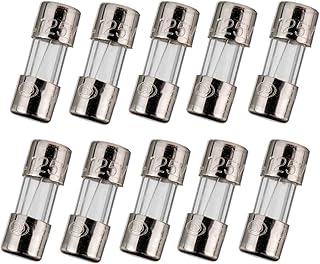 BOJACK Mini Fuse 3.6x10 mm 2.5 A 2.5 amp 125 V 125 Volt 0.14x0.39 Inch F2.5AL125V Fast Blow Glass Fuses (Pack of 10)