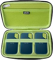 Vista 1 de Adada Funda rígida para SanDisk 500GB / 250GB / 1TB / 2TB Extreme Portable SSD (Negro + Monterey, funda para 3 discos duros)