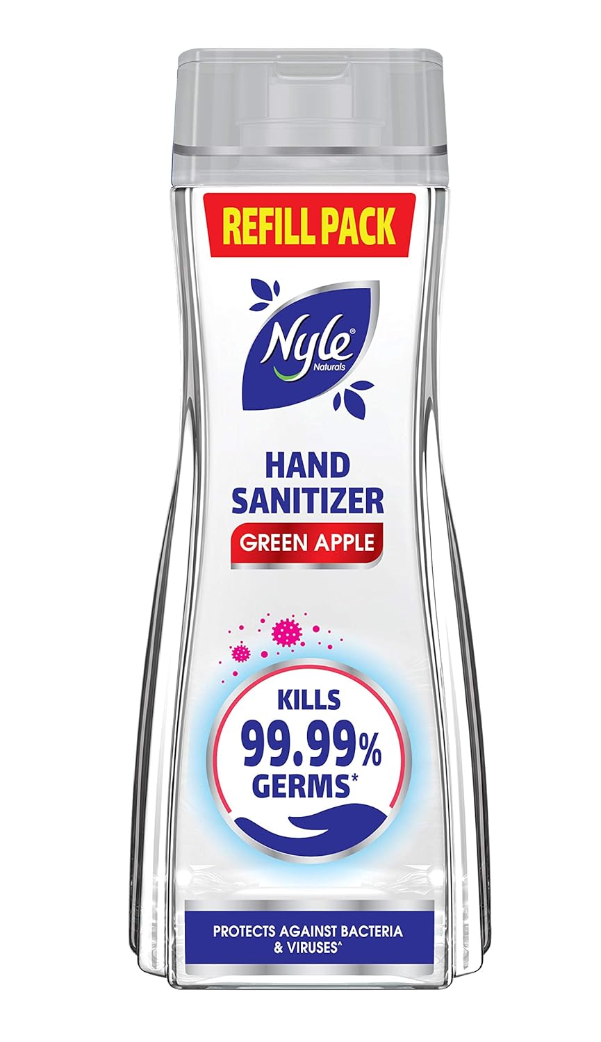 Nyle Hand Sanitizer, Green Apple, 400ml Amazon.in Health & Personal Care