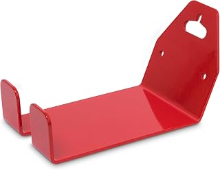 Set of 2 Pedal to Wall Bracket for Bicycles, Metal, Wall Mounted, for Bike Wall Storage, 10 x 14.5 cm, Red