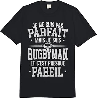 Je N'Suis Pas Parfait But Je Suis Rugbyman Rugby Player Comfort Colors Adult Heavyweight T-Shirt