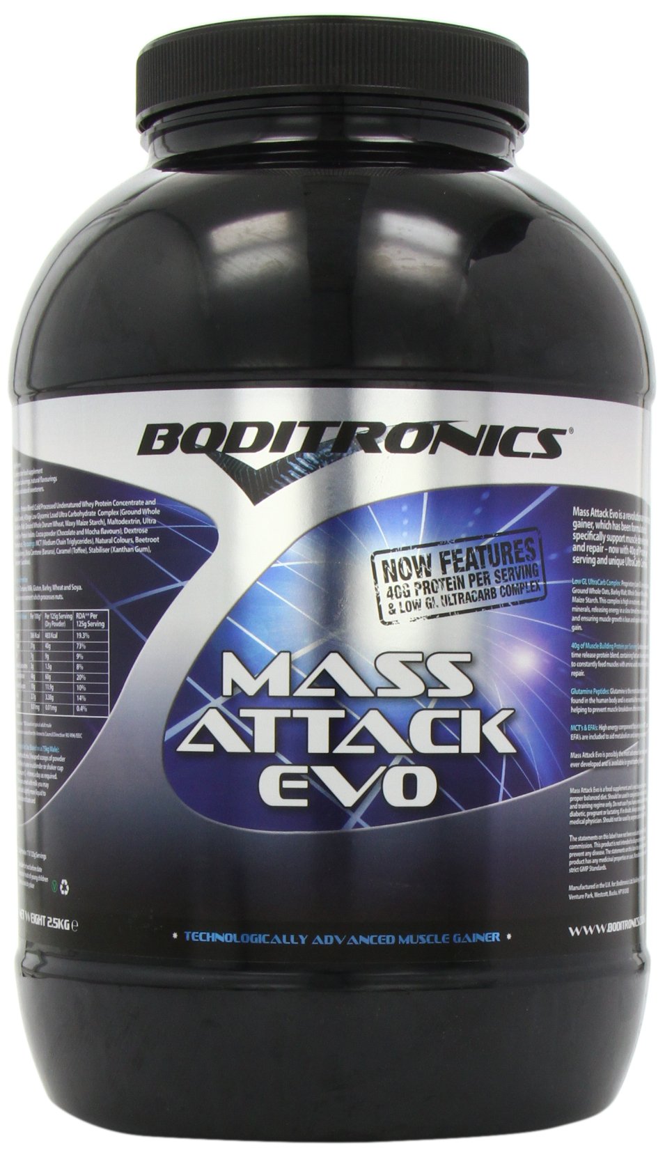 BoditronicsMass Attack Evo Vanilla Powder 2.2kg
