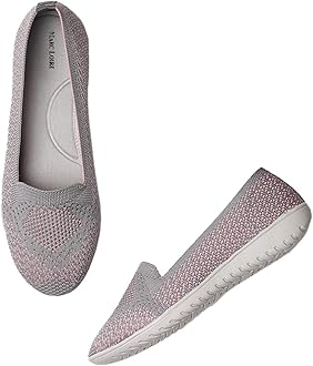 Marc Loire Women's Athleisure Knitted Active Wear Slip-On Ballet Loafer Shoes for Daily Walking