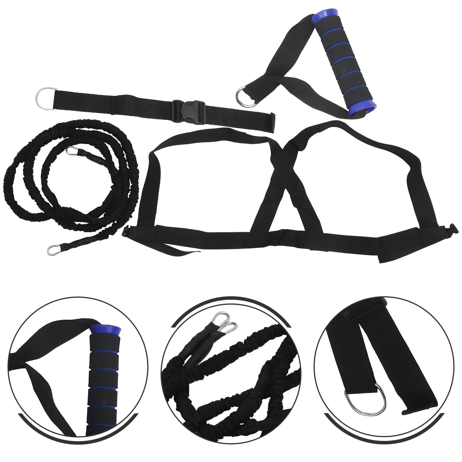 Trainingszugseil Zufällige Farbe Doppeltes Widerstandsband für Hochintensives Intervalltraining und Muskelaufbau 3 Meter aus Baumwolle und Latex im Heimfitnessstudio